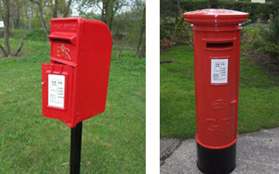 Red Lamp Style Postbox replica